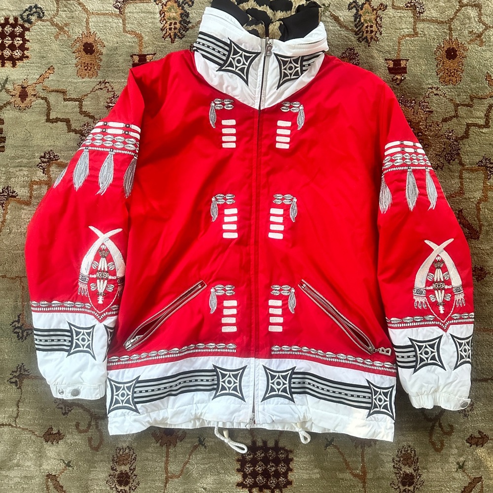Red Tribal Design Jacket